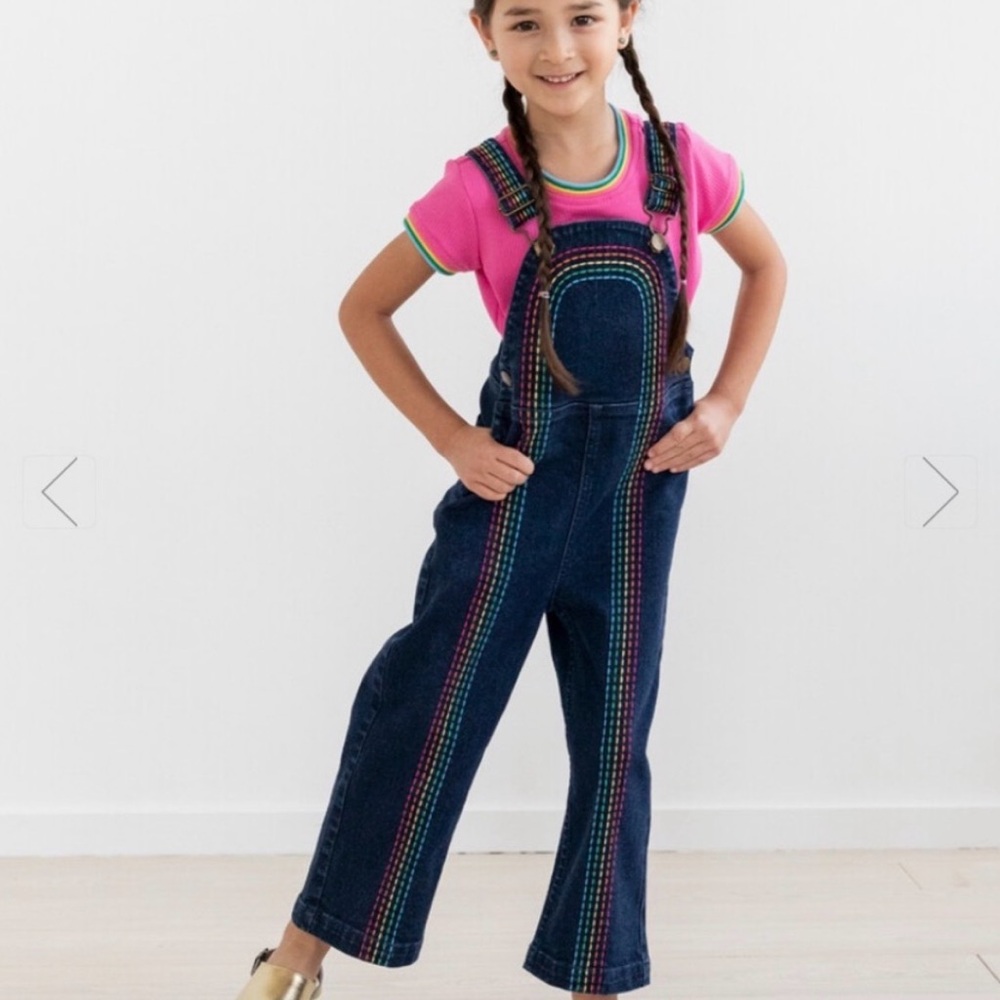 Hanna Andersson rainbow overalls 8